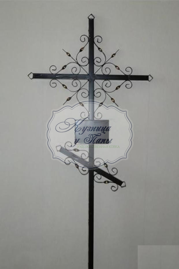 Кованый крест на могилу К-308 - 330 руб.