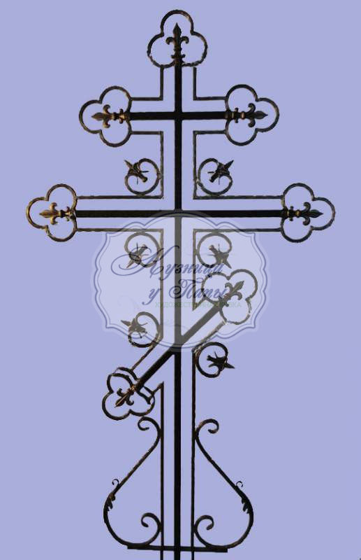 Кованый крест на могилу К-311 - 374 руб.