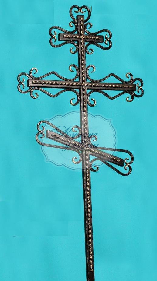Кованый крест на могилу К-313 - 374 руб.