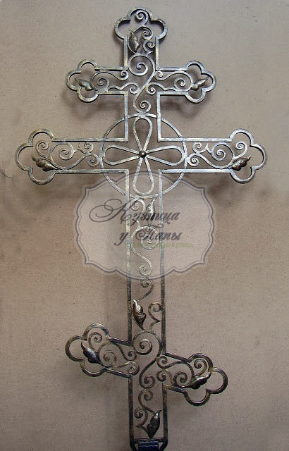 Кованый крест на могилу К-337 - 638 руб.