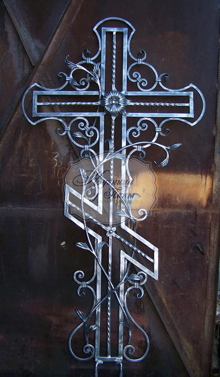 Кованый крест на могилу К-339 - 682 руб.