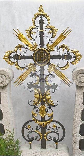 Кованый крест на могилу К-346 - 748 руб.