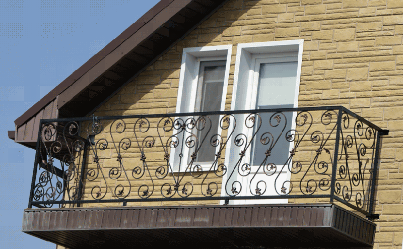 Кованые балконные перила 1-03031 - 299 руб. за м.кв.