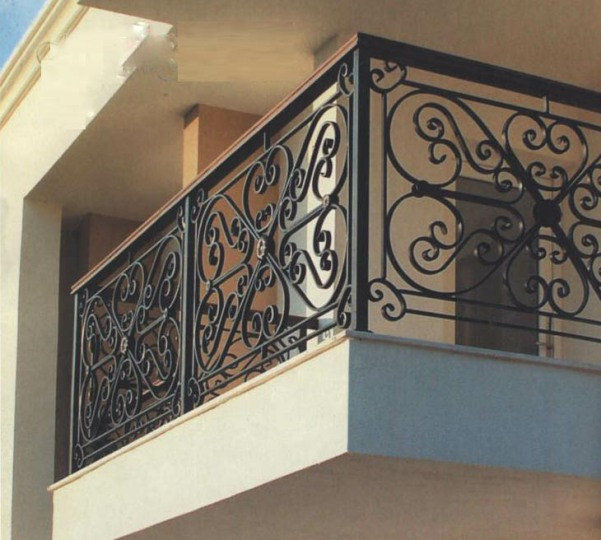 Кованые балконные перила 1-03044 - 317 руб. за м.кв.