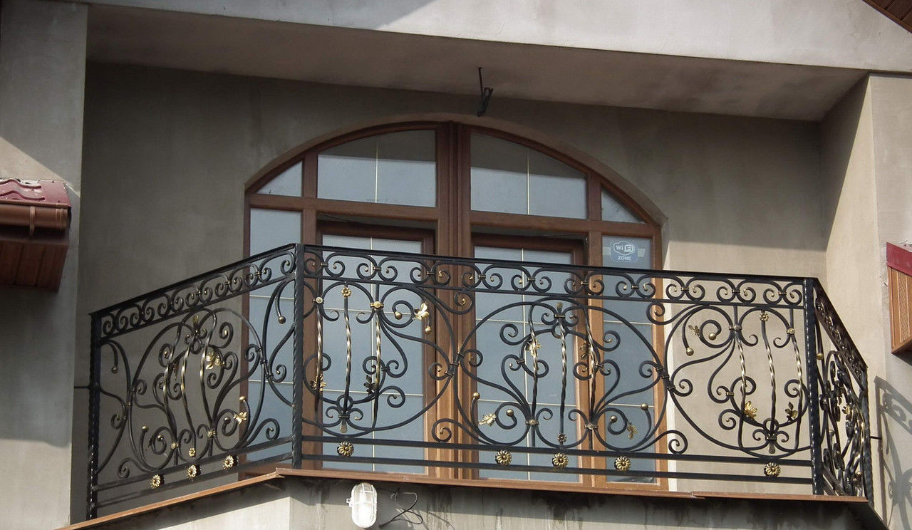 Кованые балконные перила 1-03053 - 323 руб. за м.кв.