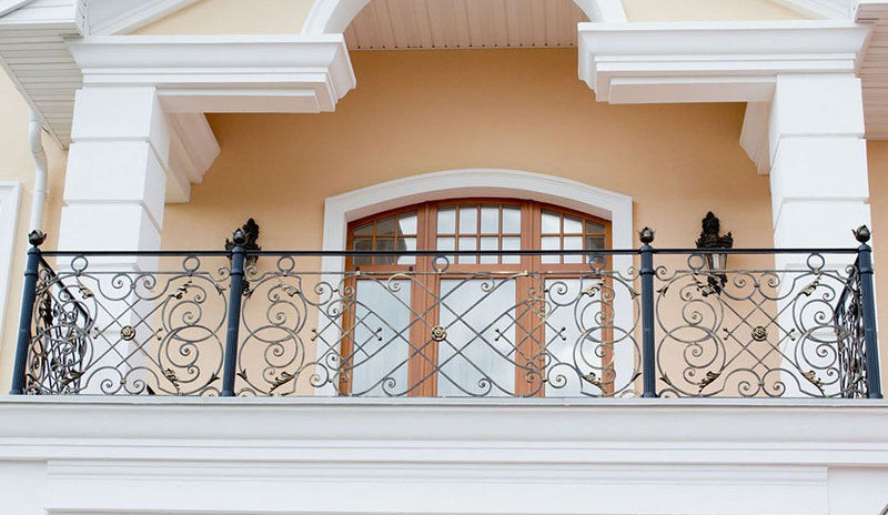 Кованые балконные перила 1-03054 - 323 руб. за м.кв.