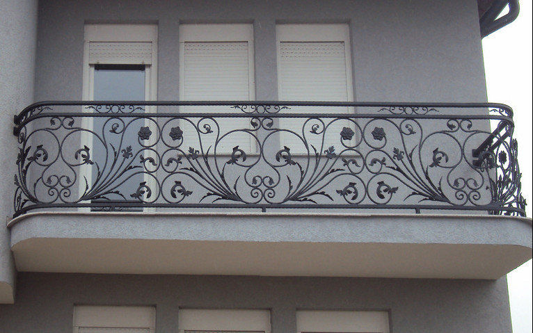 Кованые балконные перила 1-03055 - 326 руб. за м.кв.