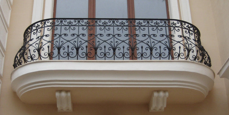 Кованые балконные перила 1-03058 - 334 руб. за м.кв.
