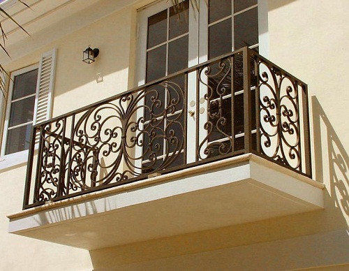 Кованые балконные перила 1-03061 - 348 руб. за м.кв.