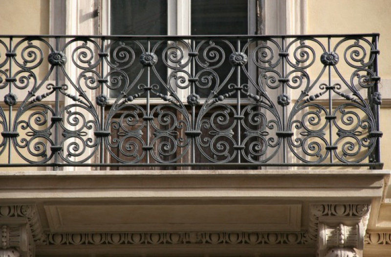 Кованые балконные перила 1-03062 - 349 руб. за м.кв.