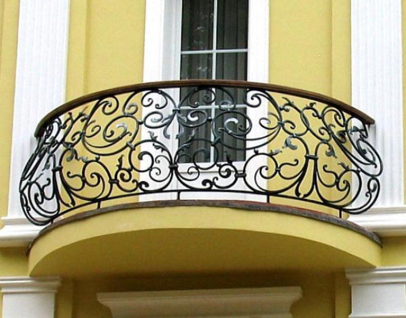 Кованые балконные перила 1-03065 - 416 руб. за м.кв.