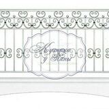 Кованые балконные перила 1-3009 - 370 руб. за м.кв.