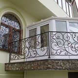 Кованые балконные перила 1-03023 - 288 руб. за м.кв.