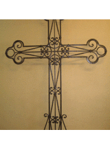 Кованый крест на могилу К-318 - 418 руб.