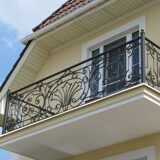 Кованые балконные перила 1-03037 - 306 руб. за м.кв.