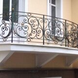 Кованые балконные перила 1-03024 - 288 руб. за м.кв.