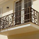 Кованые балконные перила 1-03061 - 348 руб. за м.кв.