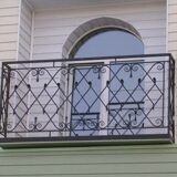 Кованые балконные перила 1-03002 - 255 руб. за м.кв.